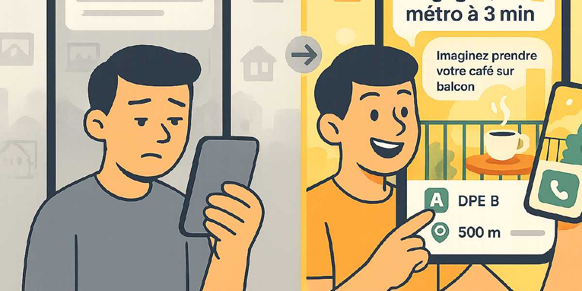 Avant/Après : de “T3 bien situé” à annonce qui déclenche les appels