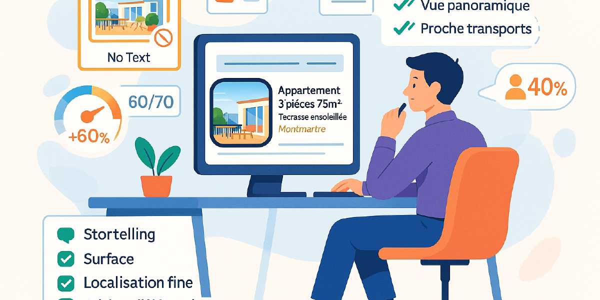 Bien’ici & Logic-Immo : gagner le clic dès la vignette (titre + 1re ligne)