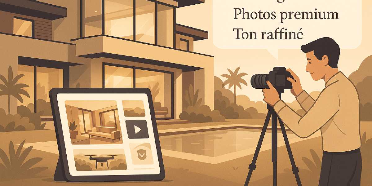 Villa & haut de gamme : ton, photos, storytelling sans-vente